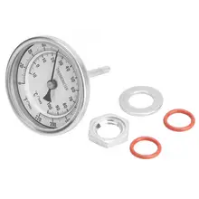 Самогон бесшовных Bi-металлический термометр комплект 1/" MNPT 0~ 220F для домашнего пивоварения пива и вина термометр пиво пистолет