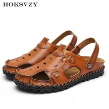 HOKSZVY/Новинка; летние мужские сандалии; мужские сандалии для отдыха; Водонепроницаемая Мужская обувь для вождения; Мужская обувь с одним ворсом; t CLK