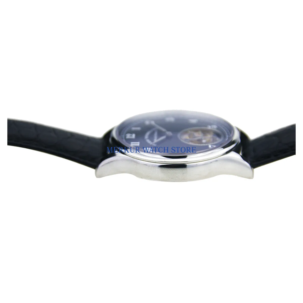 Sugess мужские часы летающие механические чайки ST8000 Tourbillon движение Skelenton роскошное платье черный циферблат