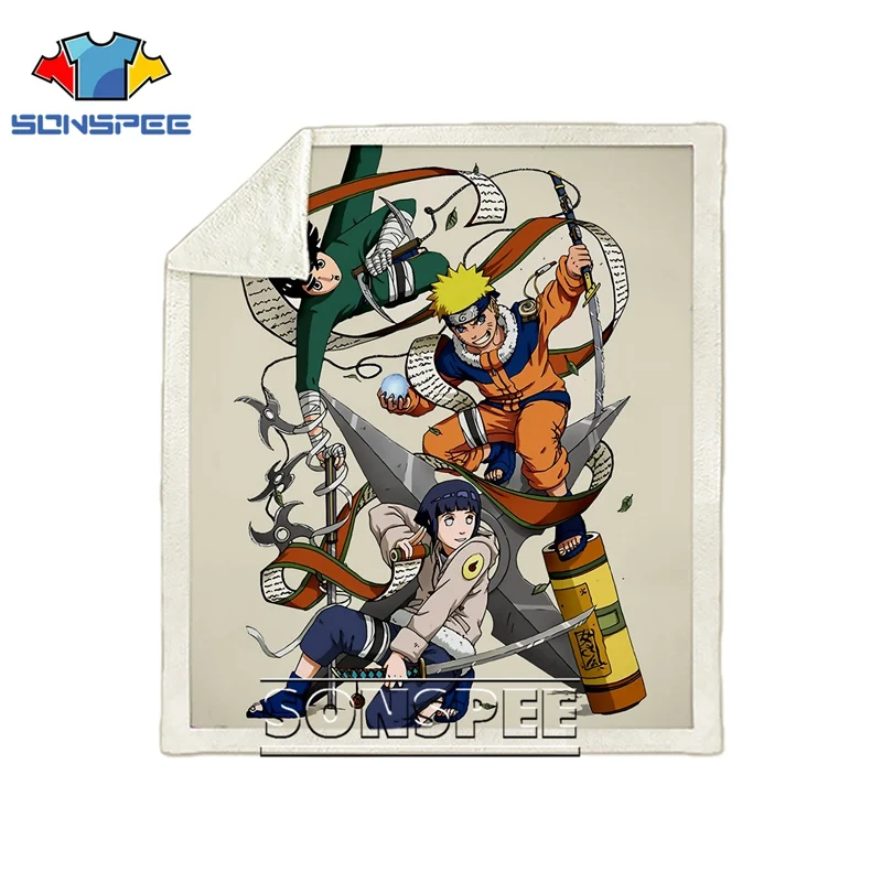 Диван-кровать Узорчатое офисное Uzumaki Naruto Shippuden автомобильный Харадзюку мягкое одеяло-покрывало детское дорожное одеяло Походное одеяло