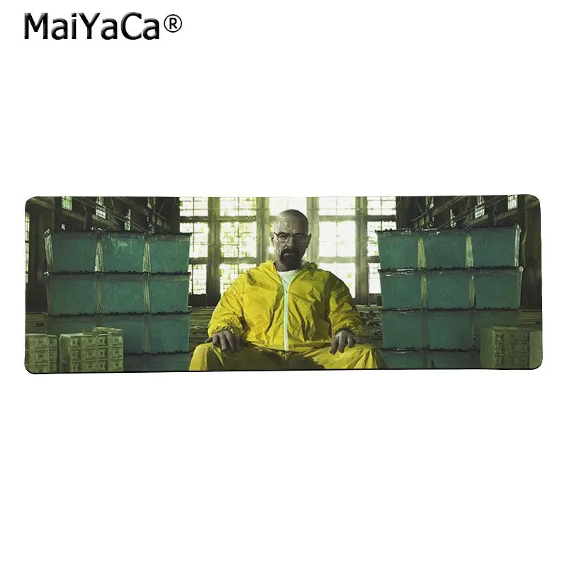 Maiya Высокое качество Американский ТВ ломающийся плохой офис мыши геймер силиконовый коврик для мыши большой коврик для мыши клавиатуры коврик - Цвет: Lock Edge 40X90cm