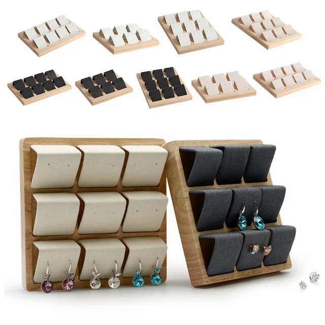 12pcs Earring Card Holder with Tray for Earrings Ring Multi-function  Jewelry Storage Box Accessory Display