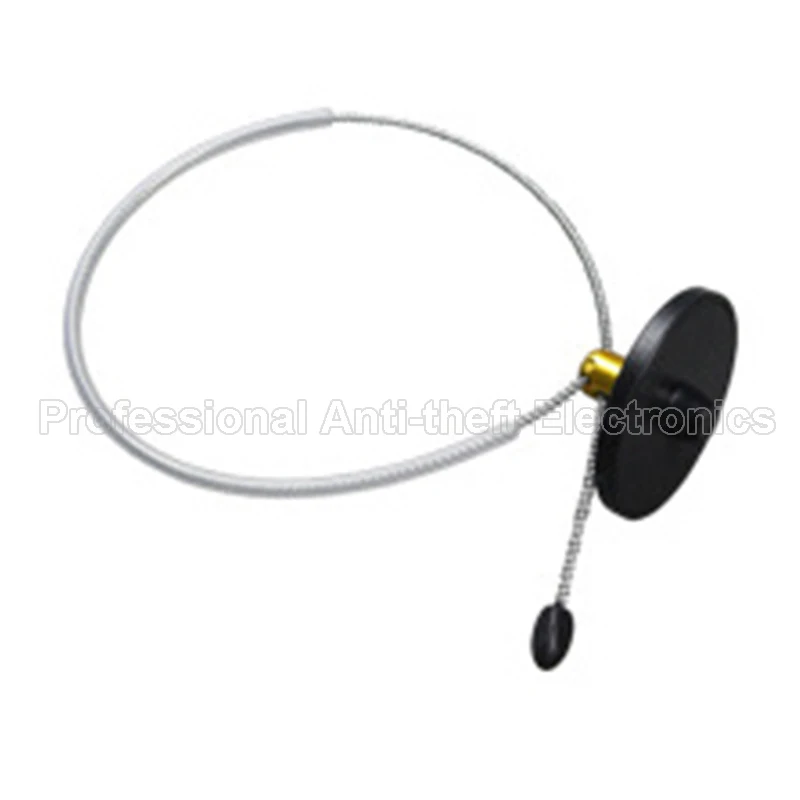 500 Pieces Milk Powder Cans Security Tags with 48cm Steel Wire EAS RF 82MHz Hard Tag for Maternal and Infant Store