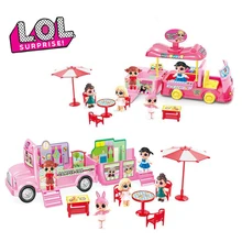 Cheap L.O.L SURPRISE! Original LOL Surprise Dolls Toy Set Picnic Car Ice Cream Cart Travel Bus Model Toys for Girls Birthday Gifts Cheap L.O.L SURPRISE! Original LOL Surprise Dolls Toy Set Picnic Car Ice Cream Cart Travel Bus Model Toys for Girls Birthday Gifts