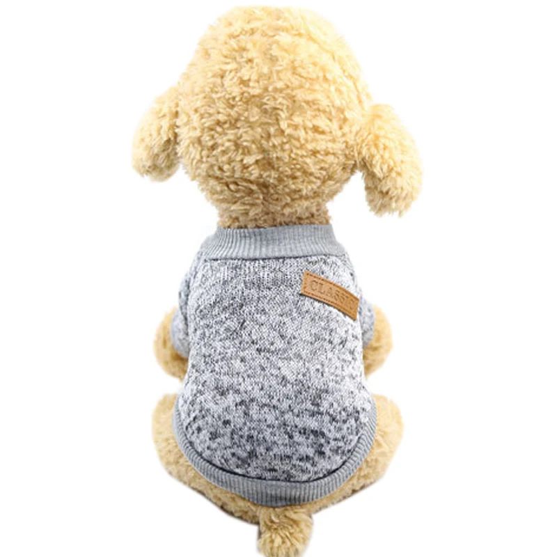 Зимняя теплая одежда для собак и кошек йоркширский ширский пуловер Shih Tzu свитер