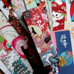 30 шт./компл. японской классической творческой ветровой милой кавайной бумаги Bookmarks и ветровой художественной бумаги студенческие памятные