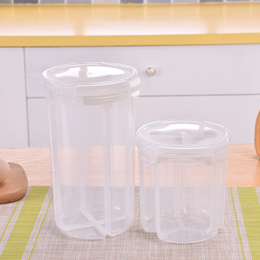 Transparent Kitchen Food Cereal Grain Bean Rice Storage Box Container Box Case