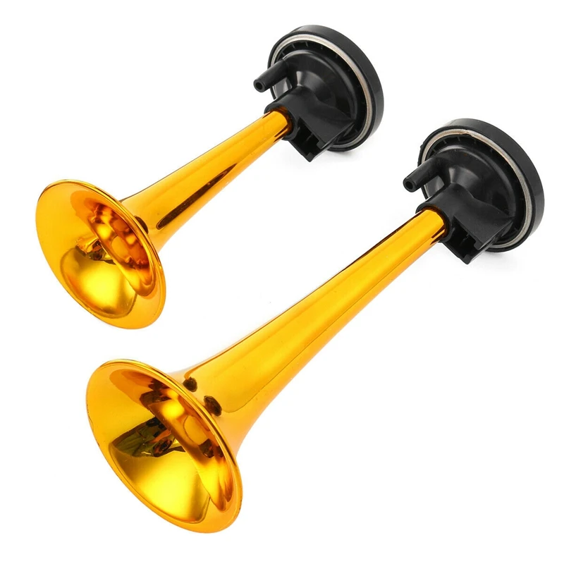 Золото 12V 178DB супер-громкий звуковой сигнал двойной трубы компрессор автомобиль грузовик Поезд Лодка