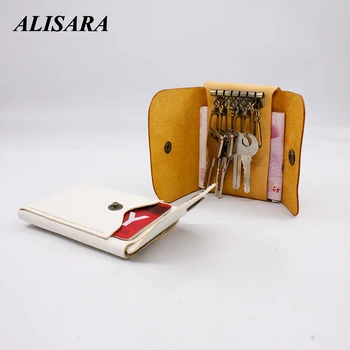 

Original Leather Multifunction key Wallet Car Remote Case Key Ring Case Holder Key Package Bag First layer real cowhide handmade