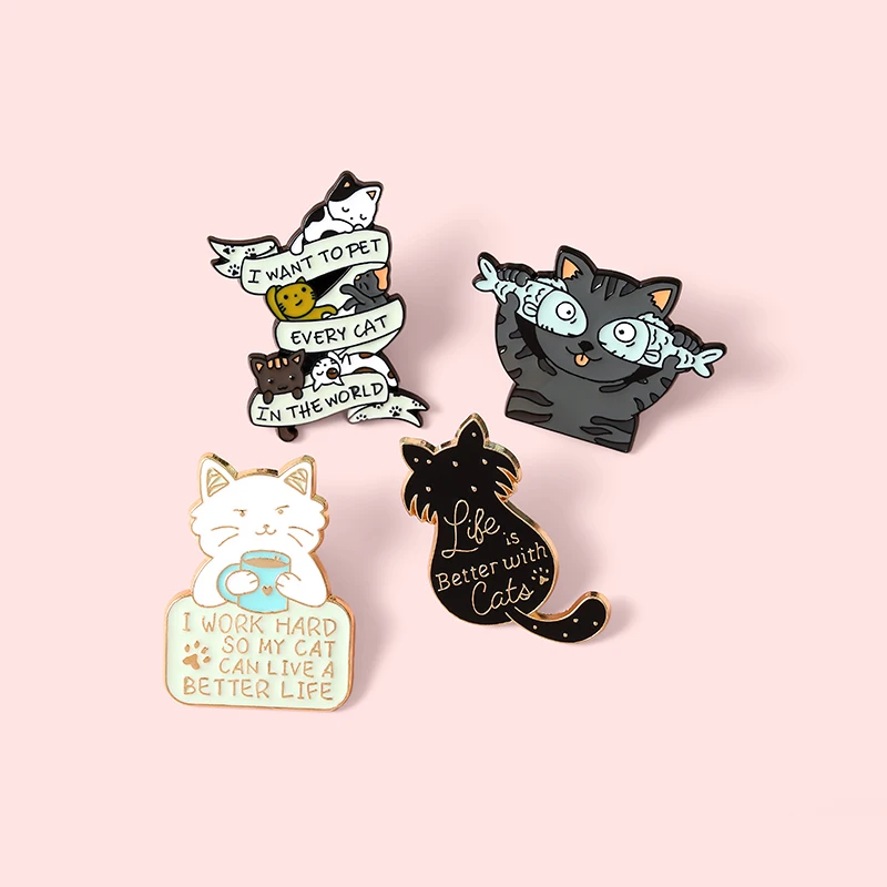 Adorable Cat Pins For Cat Lovers