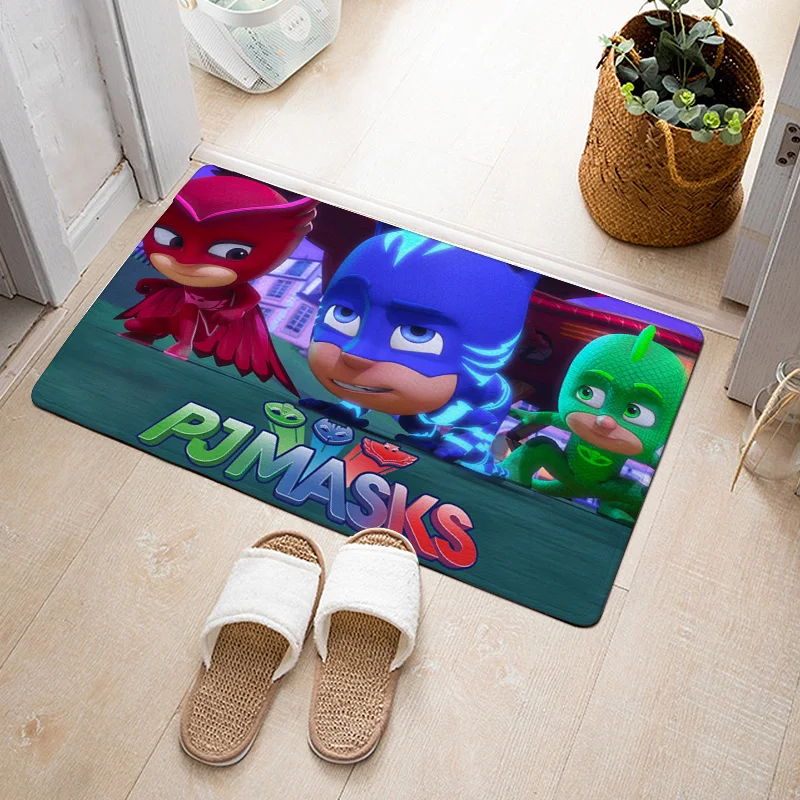 1pcs 40*60 см Pj Маски мультфильм фигура водопоглощающий ковер Catboy Owlette Gekko ковры для дома гостиная игрушки для детей подарок - Цвет: 1pcs
