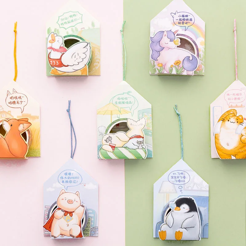 15 мм X 5 м милый Лот Kawaii животных кулон серии декоративные васи ленты DIY