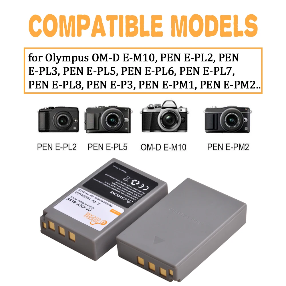 BLS 5 BLS5 Bls50 аккумулятор + зарядное устройство с портом типа C для Olympus OM D III II PEN E M10 PL5