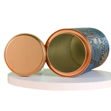 

Custom Logo Printed Round Biodegradable Large Diameter Push Up Cardboard Joint Lip Balm Lipstick Tube With Screw Top Metal Lid