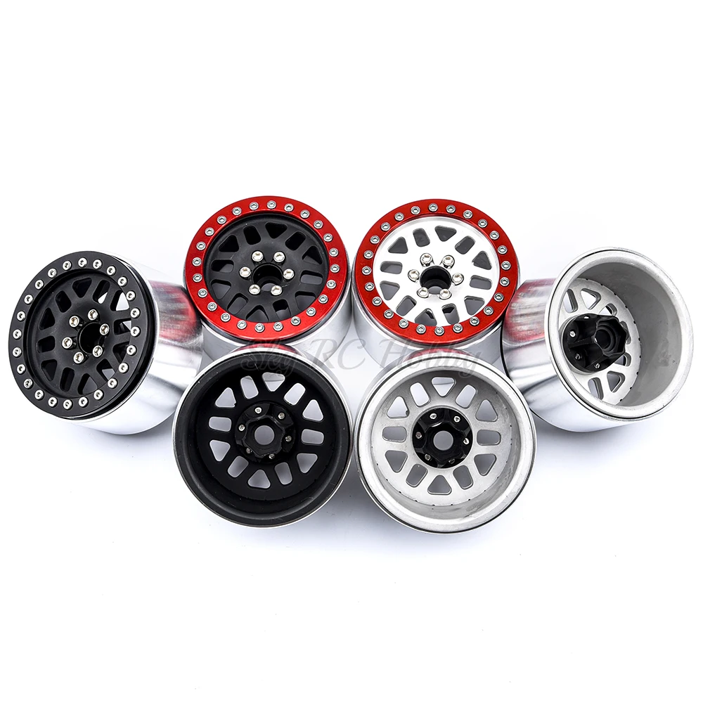 

Aluminum Alloy 2.2" Wheel Rim for Axial SCX10 RR10 Wraith 90048 90018 TRX4 S318 1/10 RC Rock Crawler RC Parts - 4 PCS