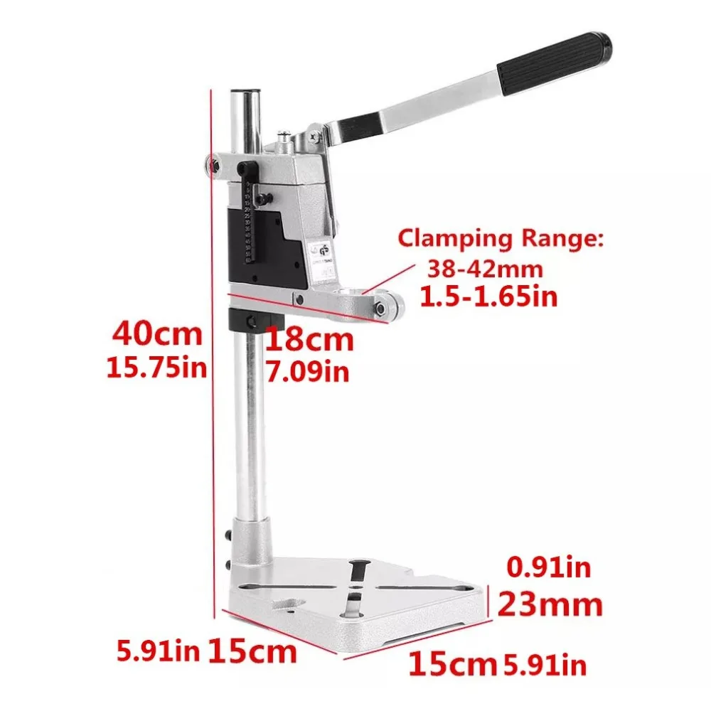 Стенд для сверла из алюминиевого сплава электрическая стойка дрели сверлильный станок держатель для держания кронштейн руководство по сверлению для деревообработки