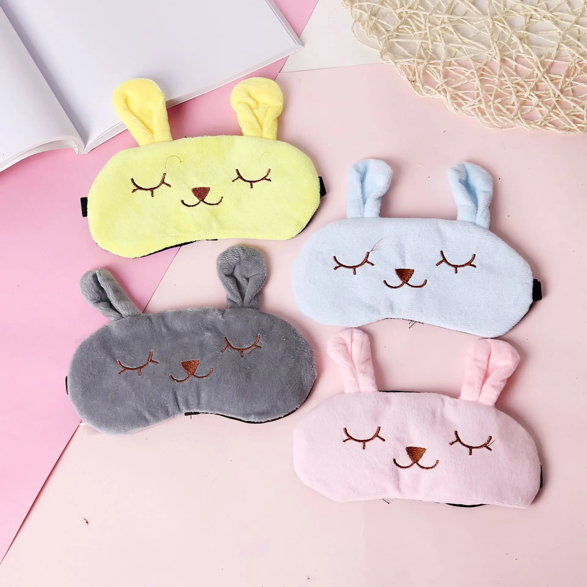 

Korean-style Adjustable Shading Sleep Aids Ice Eyeshade Mitigate Eyestrain Cute Cartoon Hot And Cold Dual Purpose Ice Bag Eye Ma