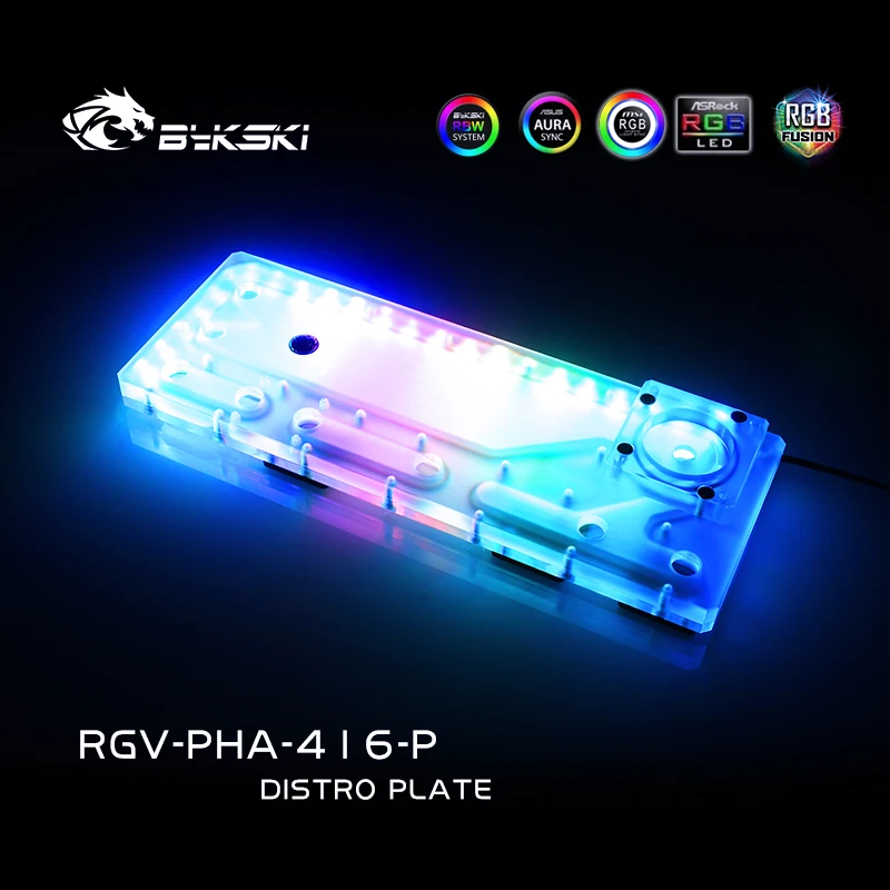 Bykski RGV PHA 416 P доски для водных путей PHANTEKS чехол Intel CPU Water Block & Single GPU