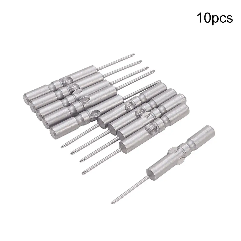 10 шт. 60 мм длина отвертка Philips Bits 1.6PH0 1.6PH00 2.5PH0 2PH0 6PH2 6 мм Диаметр S2 Скрещенные головки Круглый хвостовик магнитные Биты - Цвет: 1.6PH00