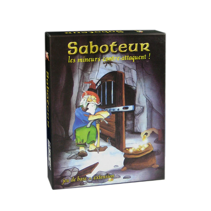 Настольная игра Saboteur 1 + 2 версии Saboteur1 забавная настольная с инструкциями на
