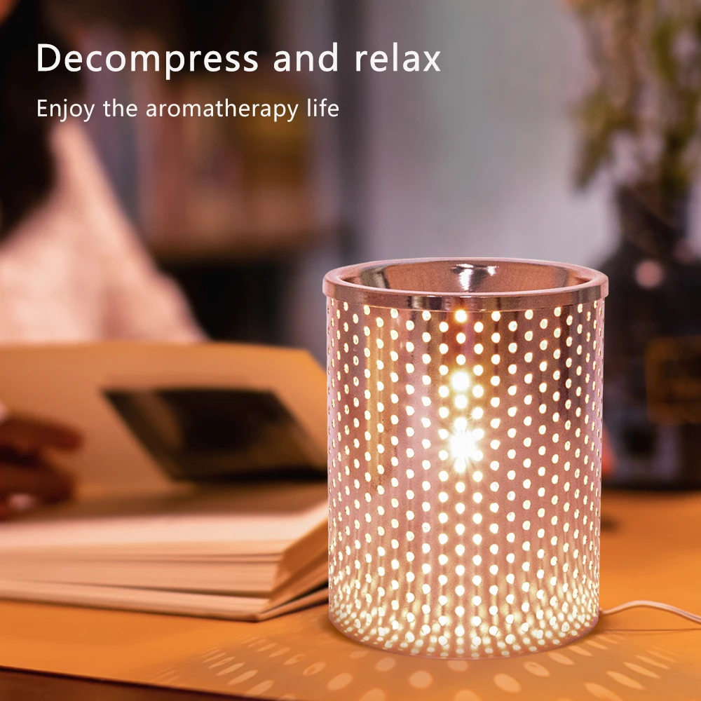 Electric Wax Warmer and Scent Diffuser, Metal Fragrance Wax Melts