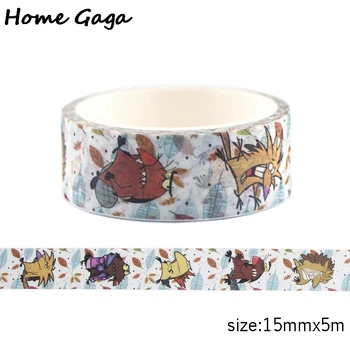 

20pcs/lot Homegaga funny animal Washi Tape Cartoon Adhesive Tape Diy Masking Tape Cool Tapes Stickers Office Supplies D2378