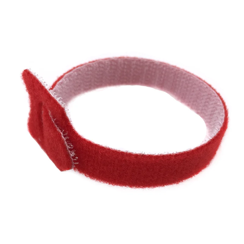 50pcs Red 5 Шт. 20 см липучка Крючки и петли держатель для простыни Многоразовые клей Кабельные Стяжки с Ушко Отверстия организатор шнур Магия самоклеящиеся застежки группа держатели для простыни - Цвет: 50pcs Red