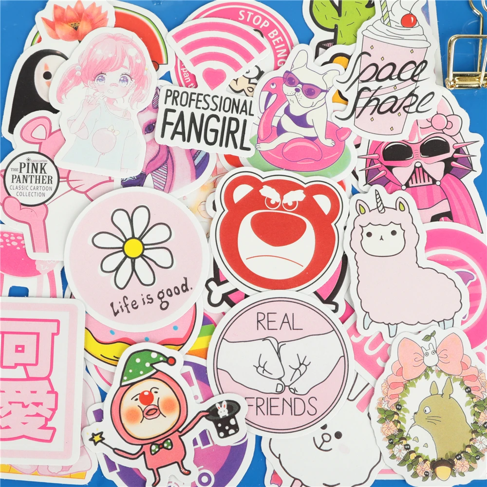 Розовая девушка, набор наклеек, карта, фотоальбом, дневник, ретро украшение для альбома, дорожные стикеры школьные принадлежности, канцелярские наклейки s