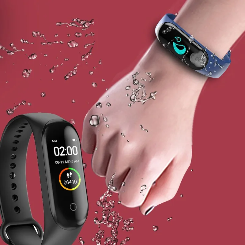 M4 Смарт-часы bluetooth 4 0 спортивный браслет iOS Android фитнес-трекер женские измерение