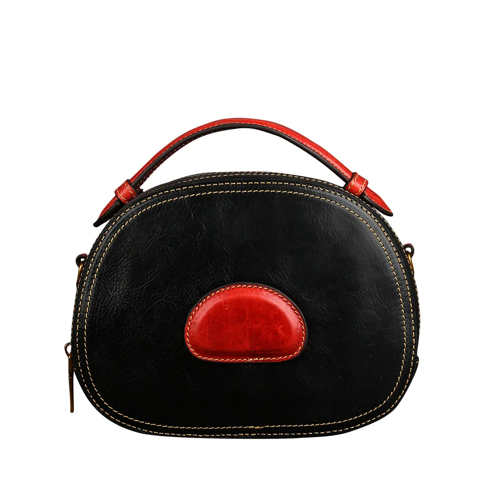 

2019 New Genuine Leather Luxury Handbag Women Bags Designer Vintage Cowhide Single Shoulder Bag Messenger High Quality Totes Sac