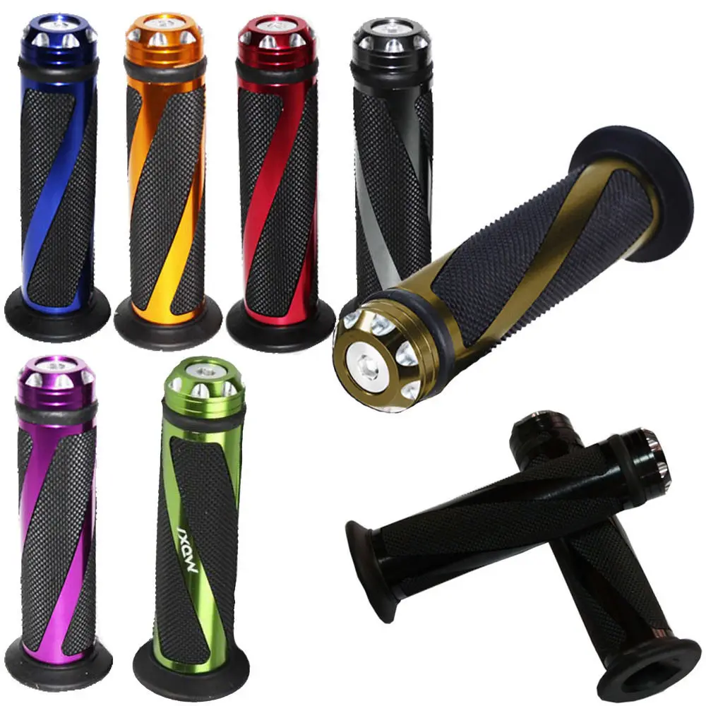 

Universal 7/8" 22MM CNC Motorcycle handlebar grip handle bar Motorbike handlebar grips 6 colors for option
