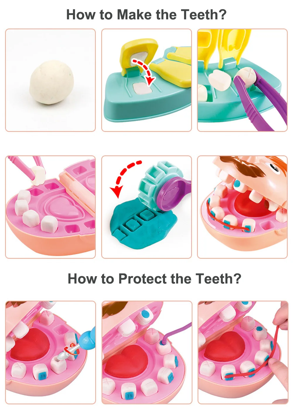 Игрушки для раннего обучения для детей, новинка, игрушка для ролевых игр, стоматологический набор для проверки зубов, медицинский набор, ролевые игры, игрушки для доктора