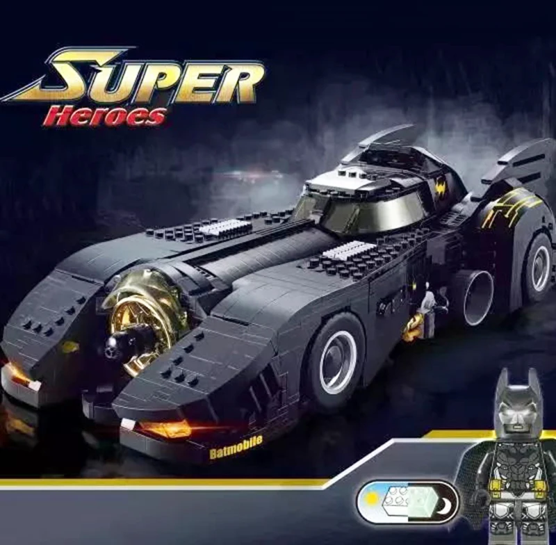 MOC 15506 7144 техническая серия машины летучая мышь Супер Герои строительные блоки