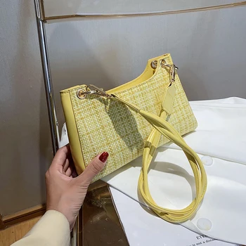 

NEW French design fashion woven underarm bag & elegant handbag shoulder bag width 22.5cm height 12.5cm thickness 5.5cm