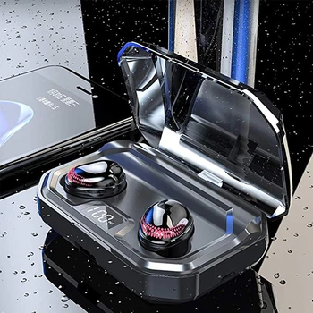 

HIFI V5.0 TWS Bluetooth Wireless Earphone Touch Control Headphone Waterproof Stereo Sport Earbuds Headset With Charging Box Mic