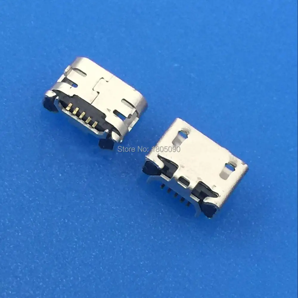 

10pcs micro USB 5pin jack Ox horn flat edge 7.2*4.85mm plate Female socket Mini connector for Sony VIV0 X1 X3 charging tail plug