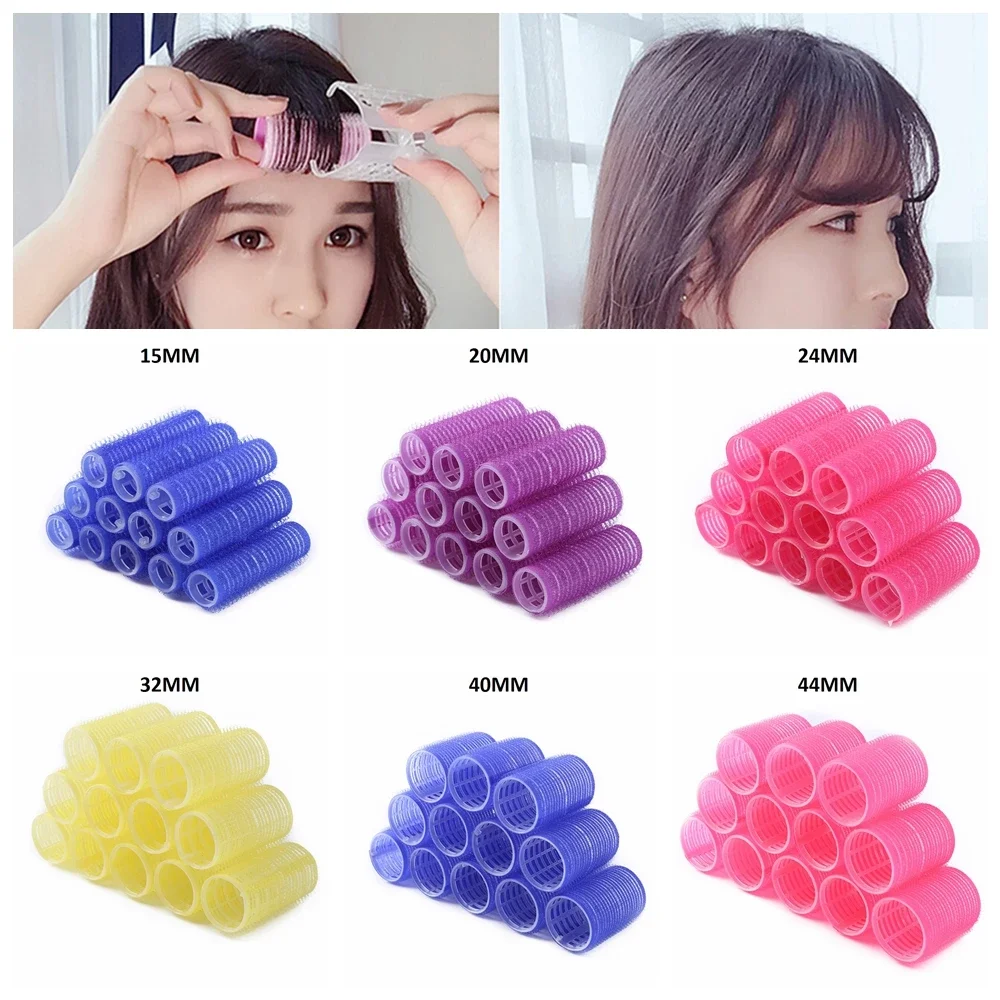 2/12pcs Big Self Grip Hair Rollers Self Grip Curler Hair Rollers for DIY Curl Hair Styling