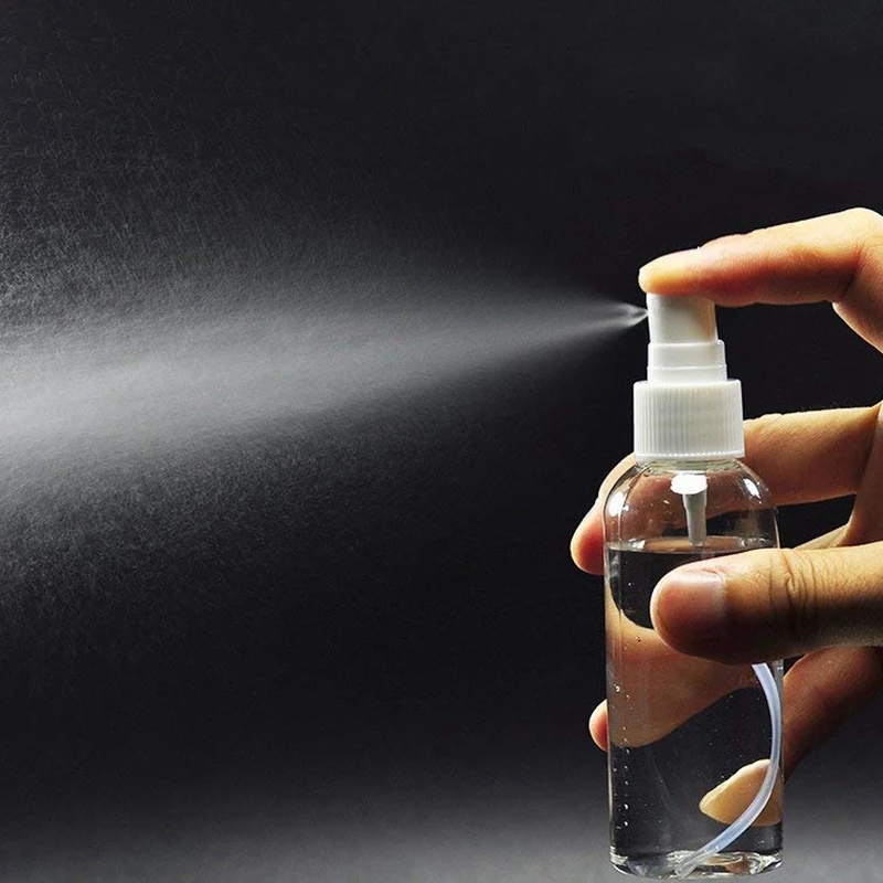 12 Pack Plastic Clear Spray Bottles Refillable Bottles Empty Transparent Plastic Fine Mist Spray Bottle 60Ml