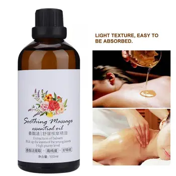 

100ml Rose Essential Oil Body Massage Fragrance Oil Pure Organic Help Sleep Oil Scraping Smoothing Massage SPA Essential Oil