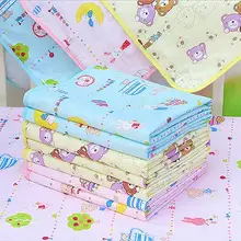 Newborn Baby Urine Mat Waterproof Urine Mat Cover Cartoon Cotton Reusable Washable Changing Pad