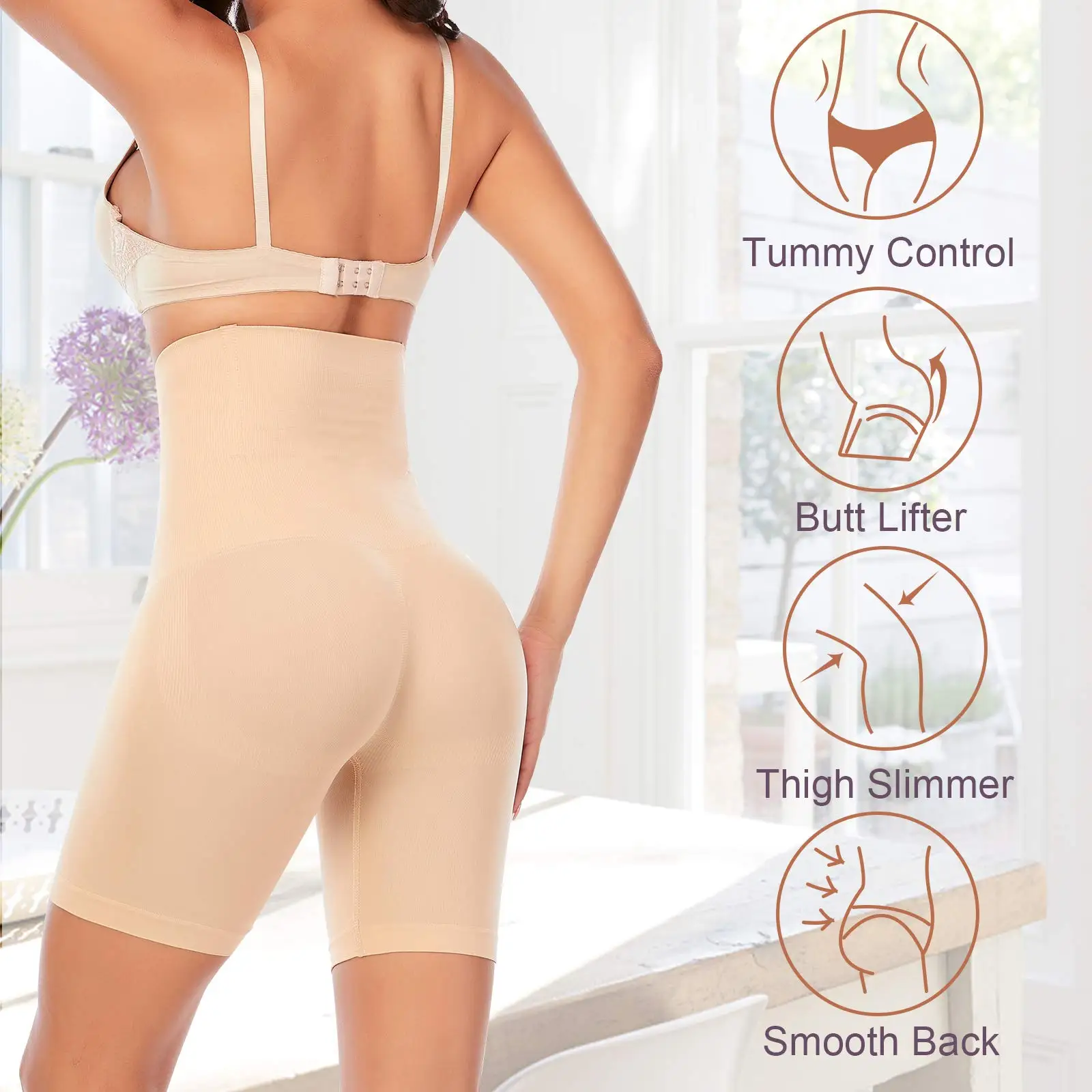 extreme tummy control shapewear Women High Waist C-Section Recovery Tummy Control Slimming Underwear Postpartum Shorts Mid-Thigh Short Body Shaper Butt Lifter yummie shapewear