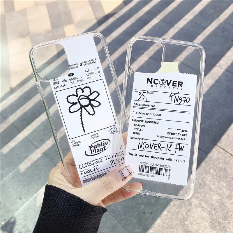 INS простая иллюстрация чехол для телефона для iphone 6 6S 7 8 Plus чехол прозрачный X XS MAX XR 11 Pro прозрачный мягкий ТПУ чехол