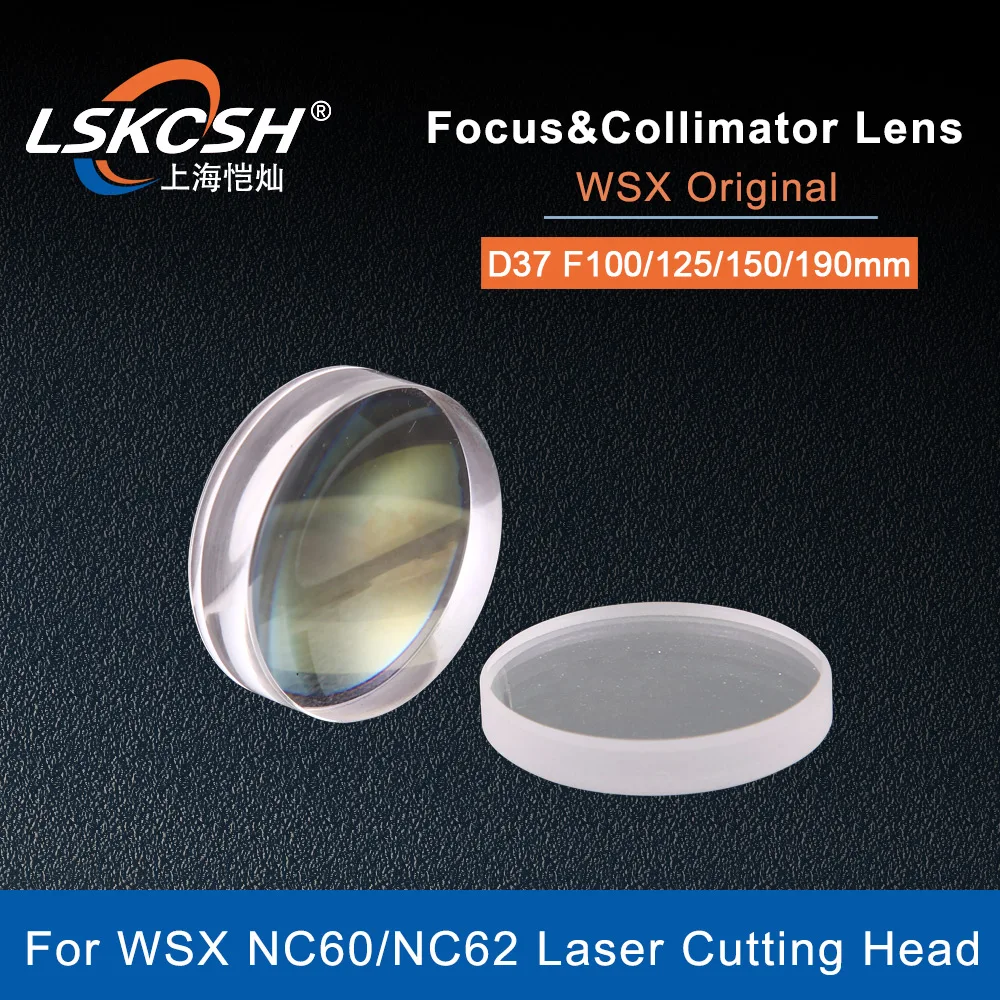 LSKCSH WSX Original Fiber Laser Focus Collimating Lens D37 F100 125 150 190mm for Head NC60 NC62 NC12K | Инструменты