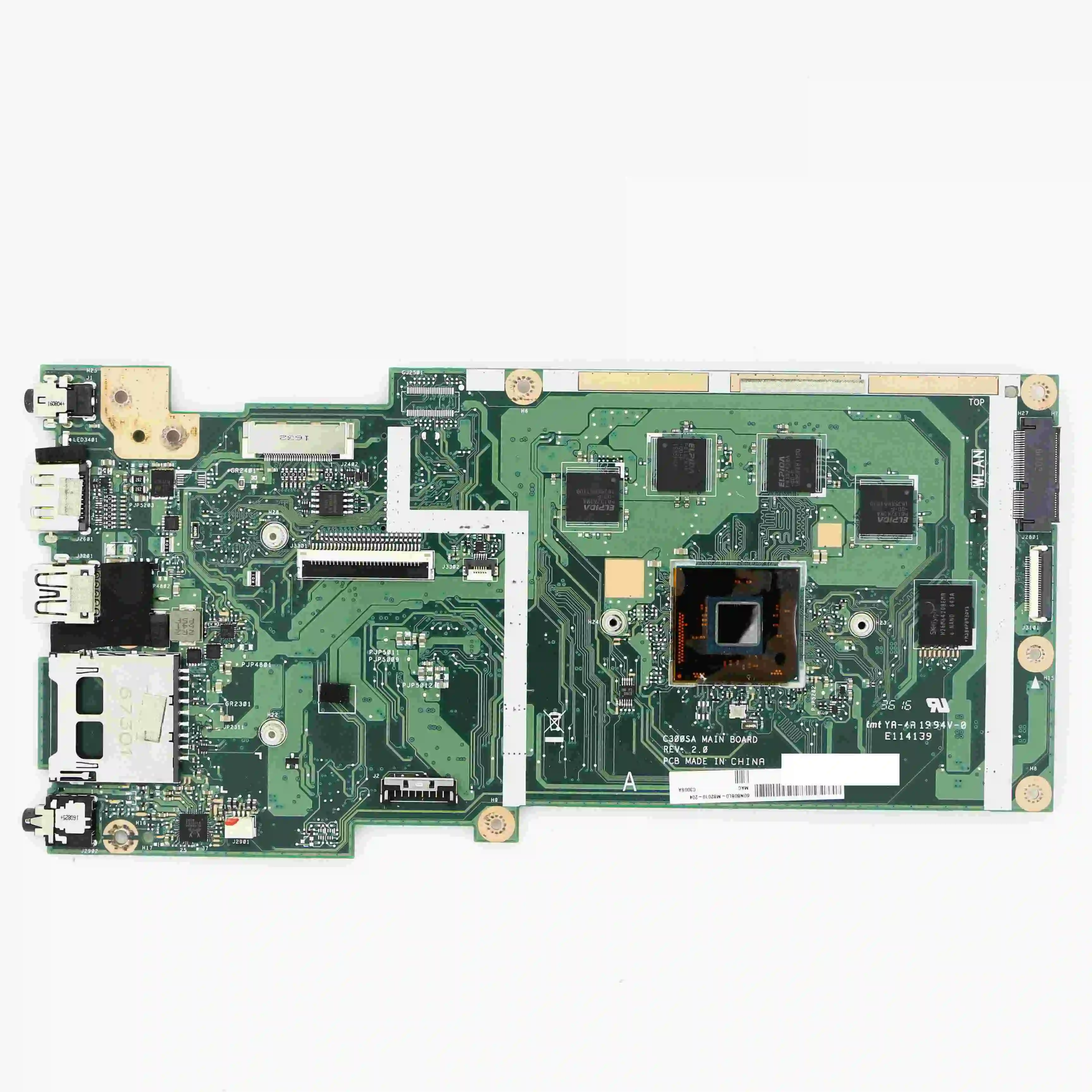 

60NB0BL0-MB2010 C300SA REV.2.0 Motherboard System Board w/ N3160 1.6GHz CPU for ASUS Chromebook C300SA Laptop