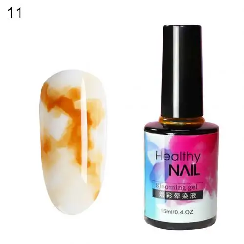 11 DIY акварельный лак с чернилами, цветной гель для дизайна ногтей, легко наносится, эффект дыма, размазывающийся лак, декор для ногтей - Цвет: 11