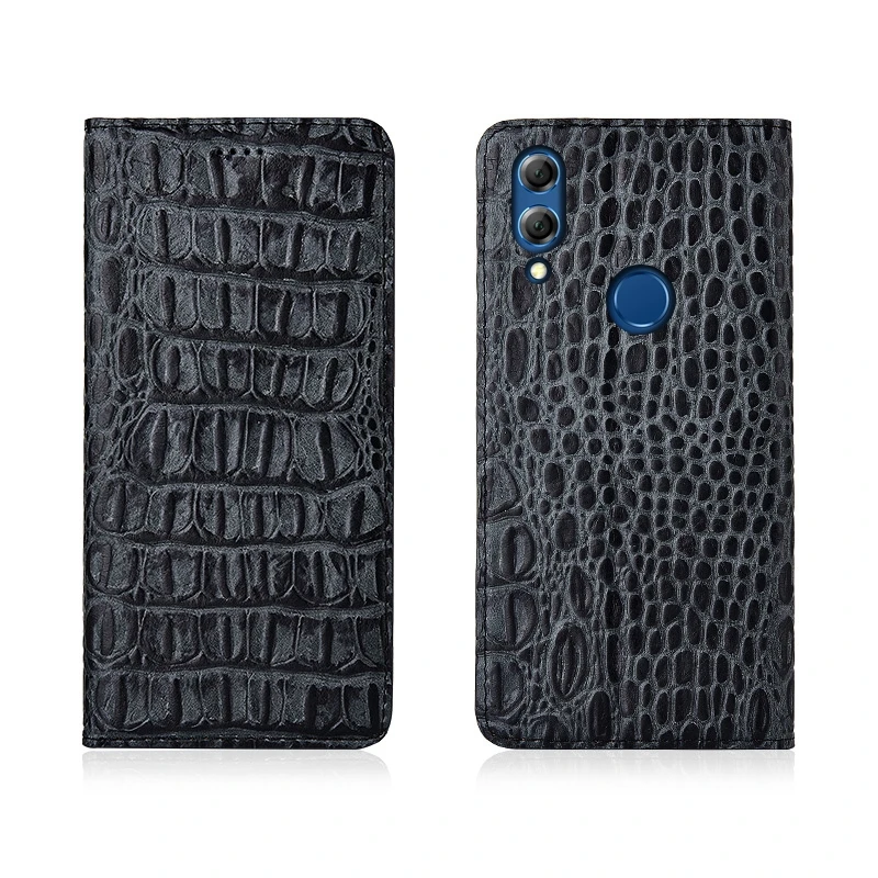 

Crocodile Back Pattern Genuine Real Leather Magnetic Flip Phone Bag For Huawei Honor 8X Max/Huawei Honor 8X Phone Case Coque