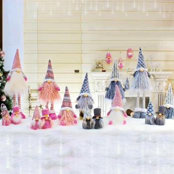 

Merry Christmas Decorations For Home Faceless Stretch Doll Christmas Ornaments Xmas decor Noel 2020 Navidad New Year Gift Natal