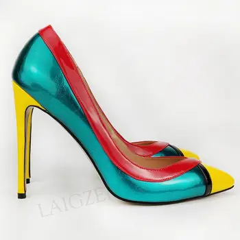

LAIGZEM Women Slip On Pumps Basic 4 Seasons Shoes Woman Sandals Party Club Prom Scarpe Unisex Shoes Large Size 43 44 45 46 47