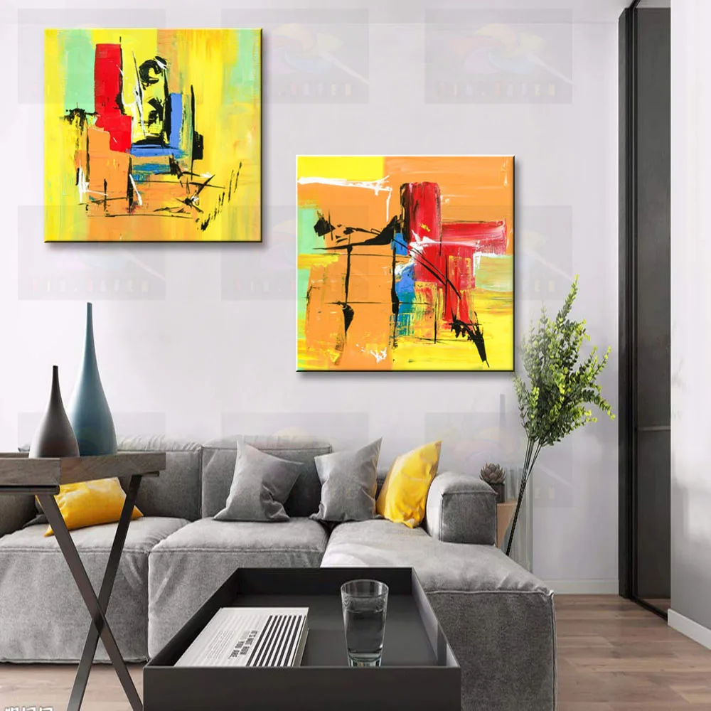 handmade oil painting on canvas modern 100%  Best Art Modern Abstract oil painting original  directly from artis CX2-B (5)