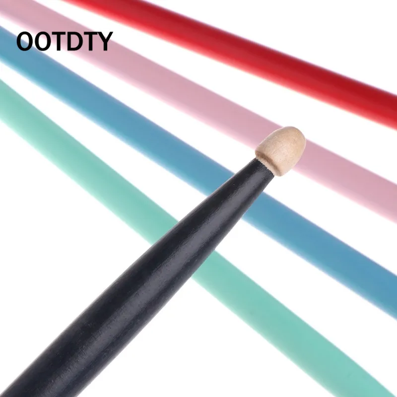OOTDTY 1 пара 5A 7A прочный Барабаны клещей Цвет твердый клен барабанные палочки